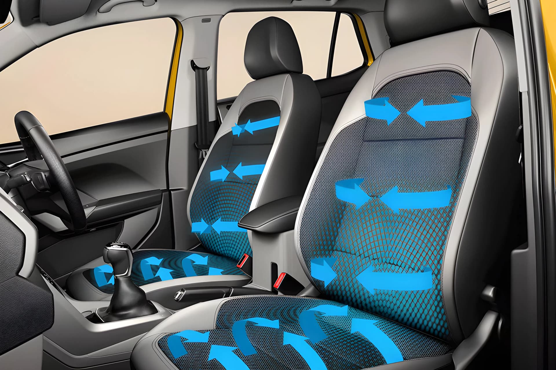 Volkswagen Taigun Chrome Front Ventilated Seats View