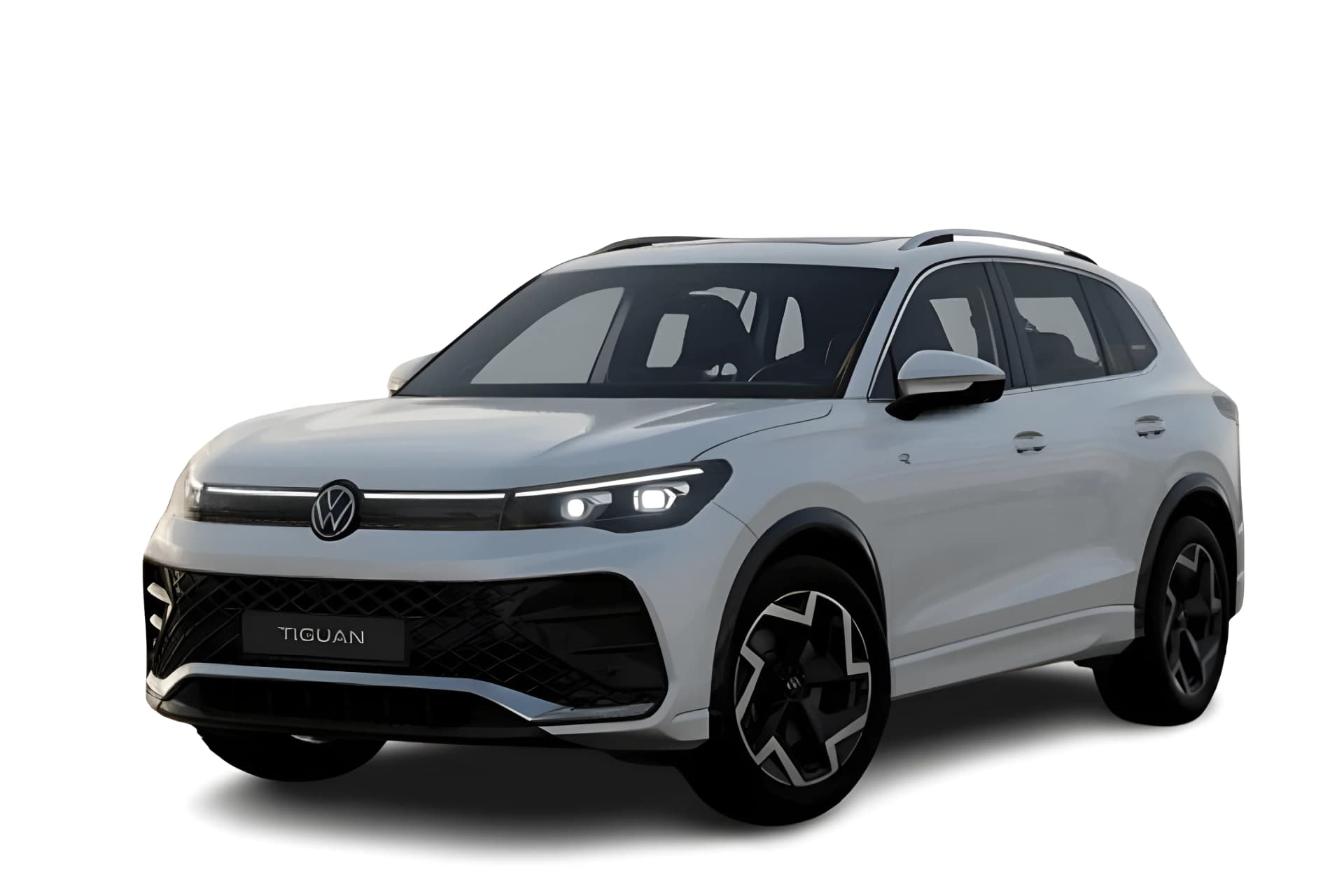 Volkswagen Tiguan R Line Oryx White Mother of Pearl Effect color