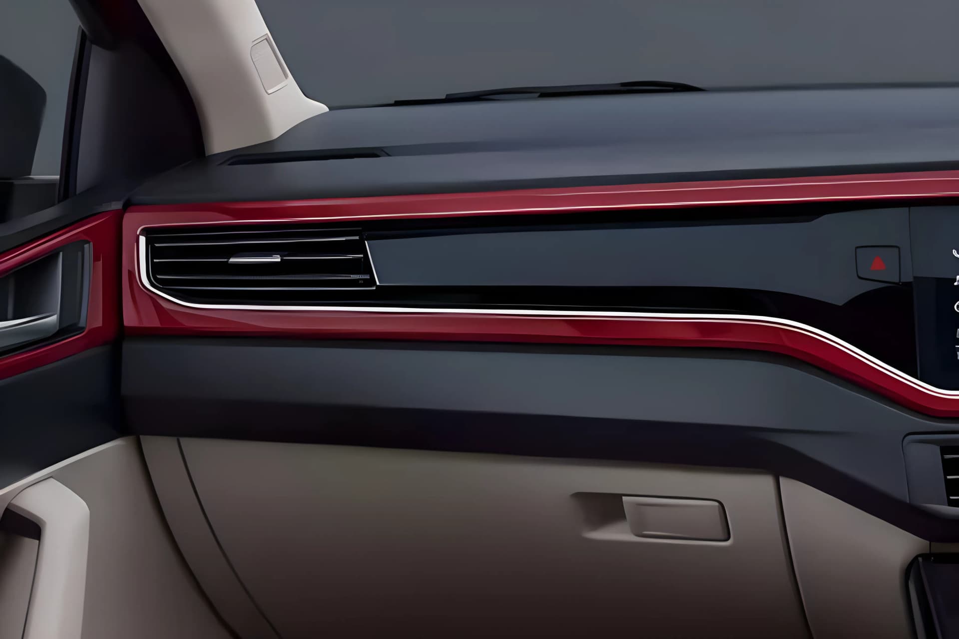 Volkswagen Virtus Chrome Passenger Side AC Vent View