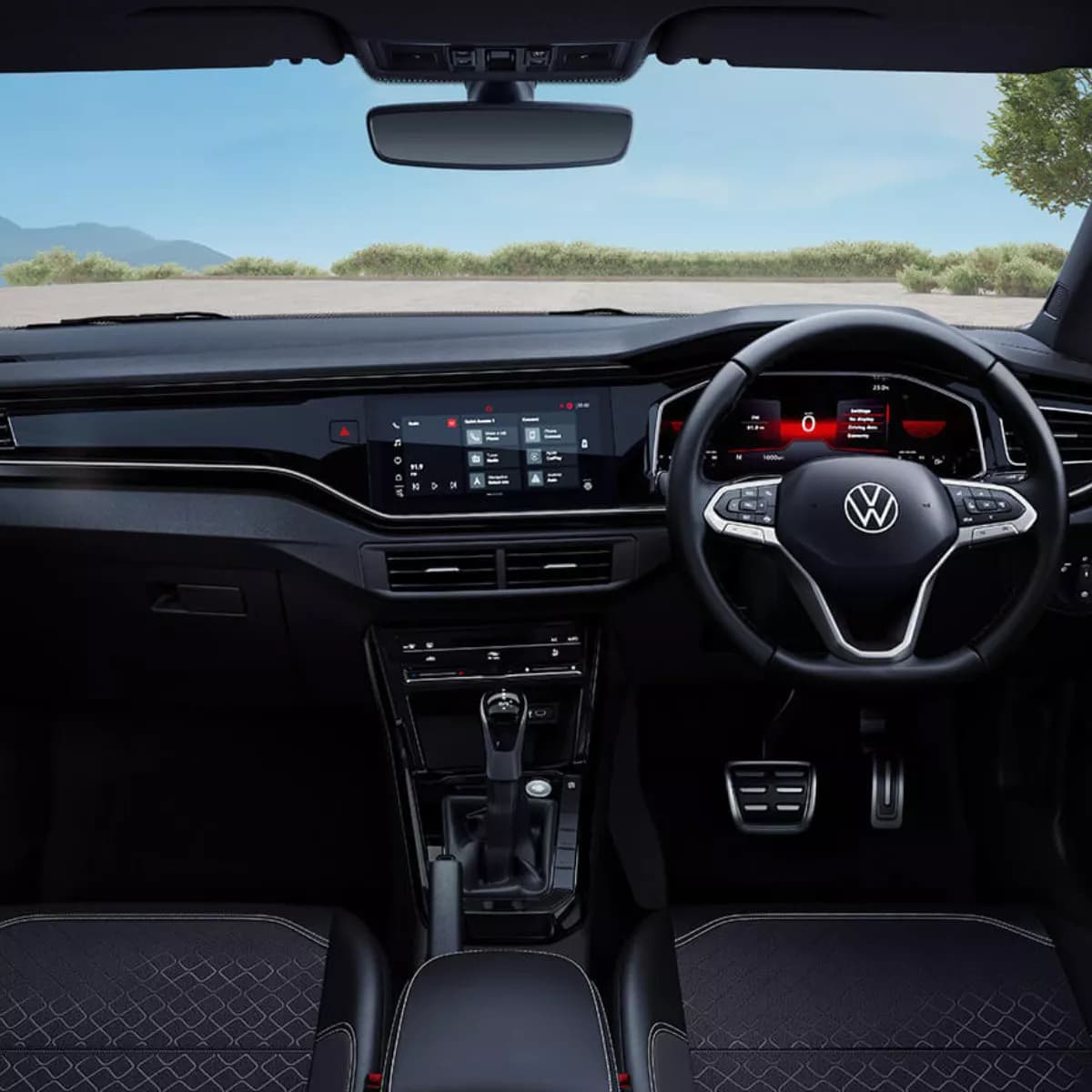 Volkswagen Virtus Sport Steering Wheel View
