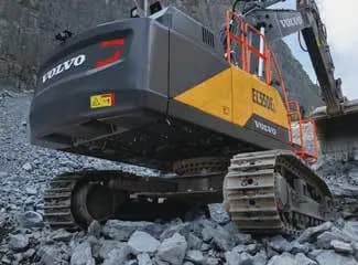 Volvo EC550E Swing Bearing View
