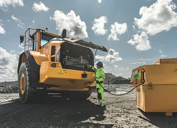 Volvo L220H Remote Fuel Filling System View