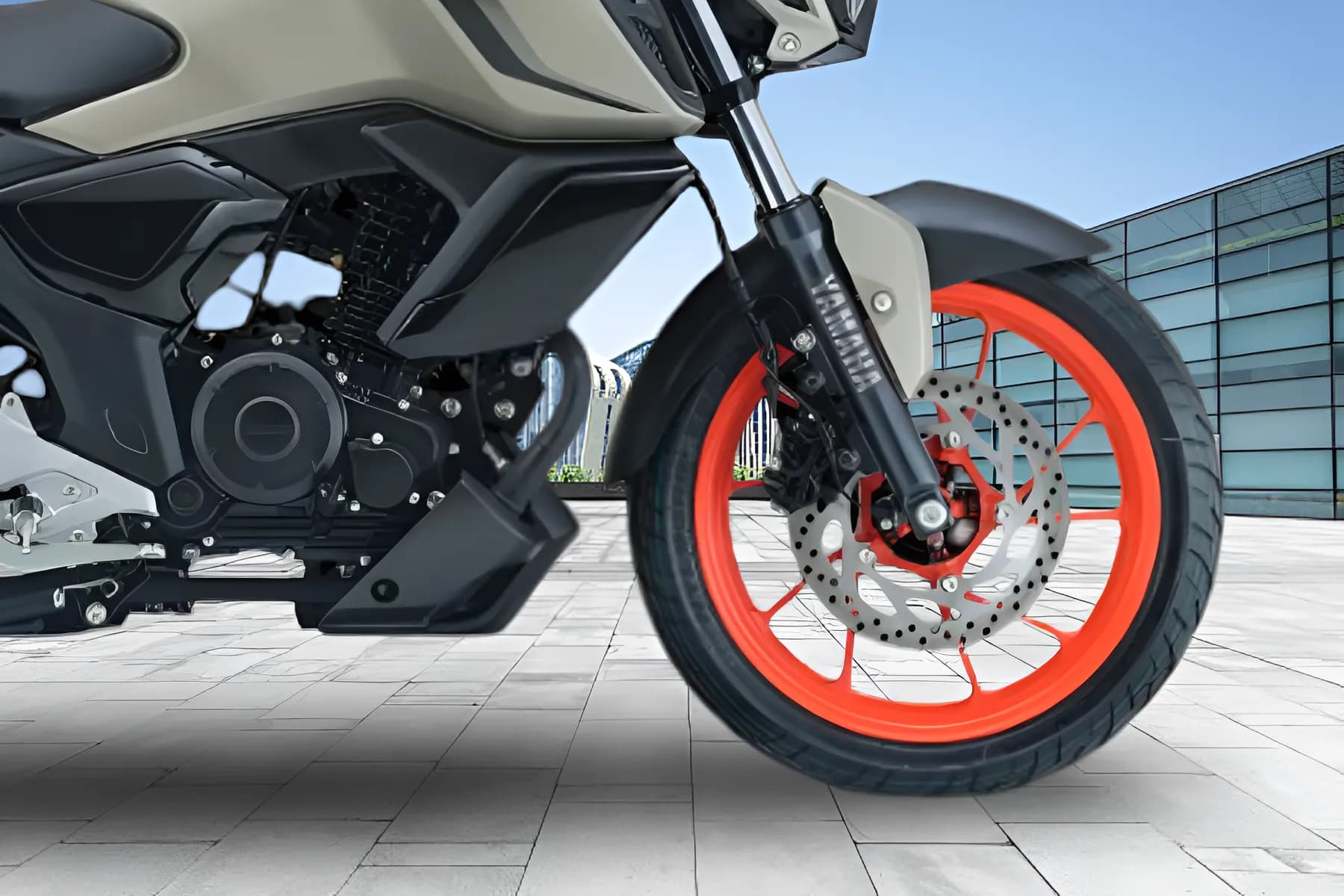 Yamaha FZ Rave Front Wheel View