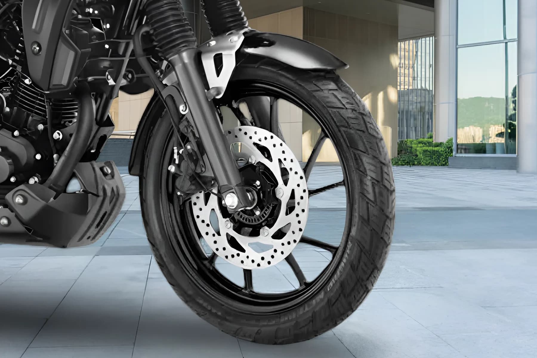 Yamaha FZ X Hybrid Front Wheel View