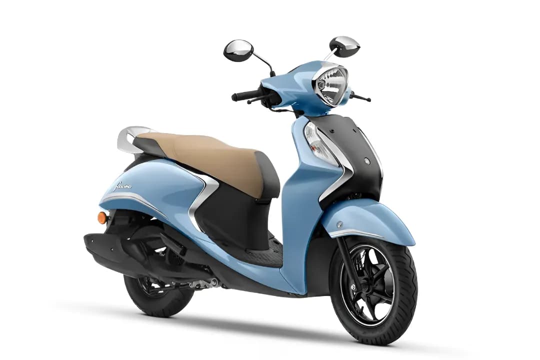 Yamaha Fascino 125 Fi Hybrid Cool Blue Metallic color