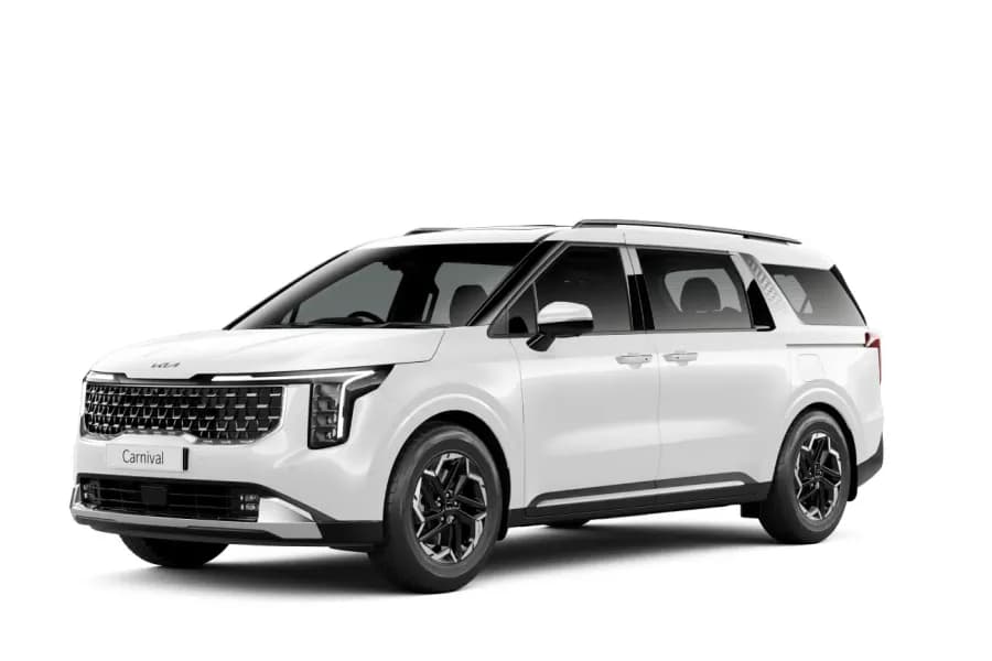 Kia Carnival Glacier White Pearl color